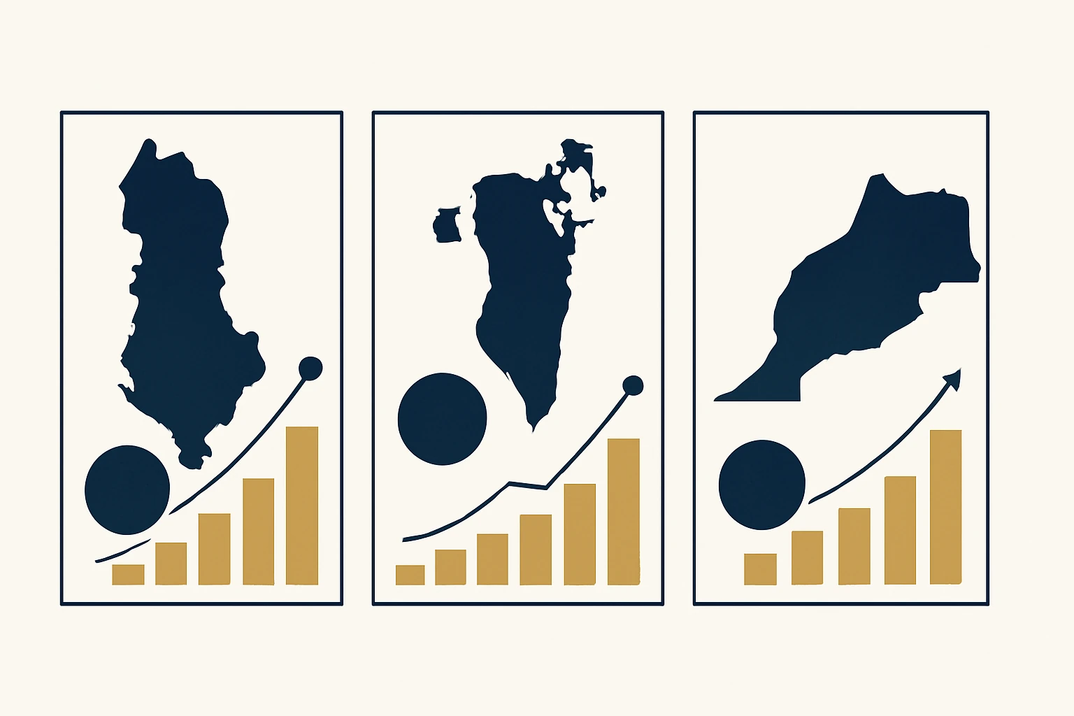 Strategic Country-Portfolios for Premium Domains: Albania, Bahrain & Morocco