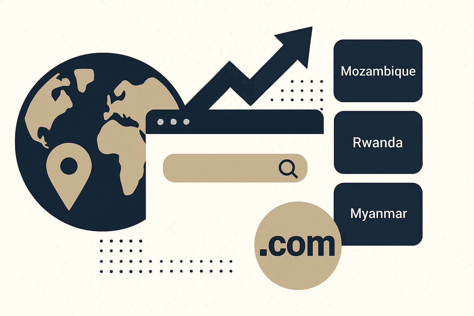 Strategic Domain Acquisition in Emerging Markets: Mozambique, Rwanda, and Myanmar for Premium Domains